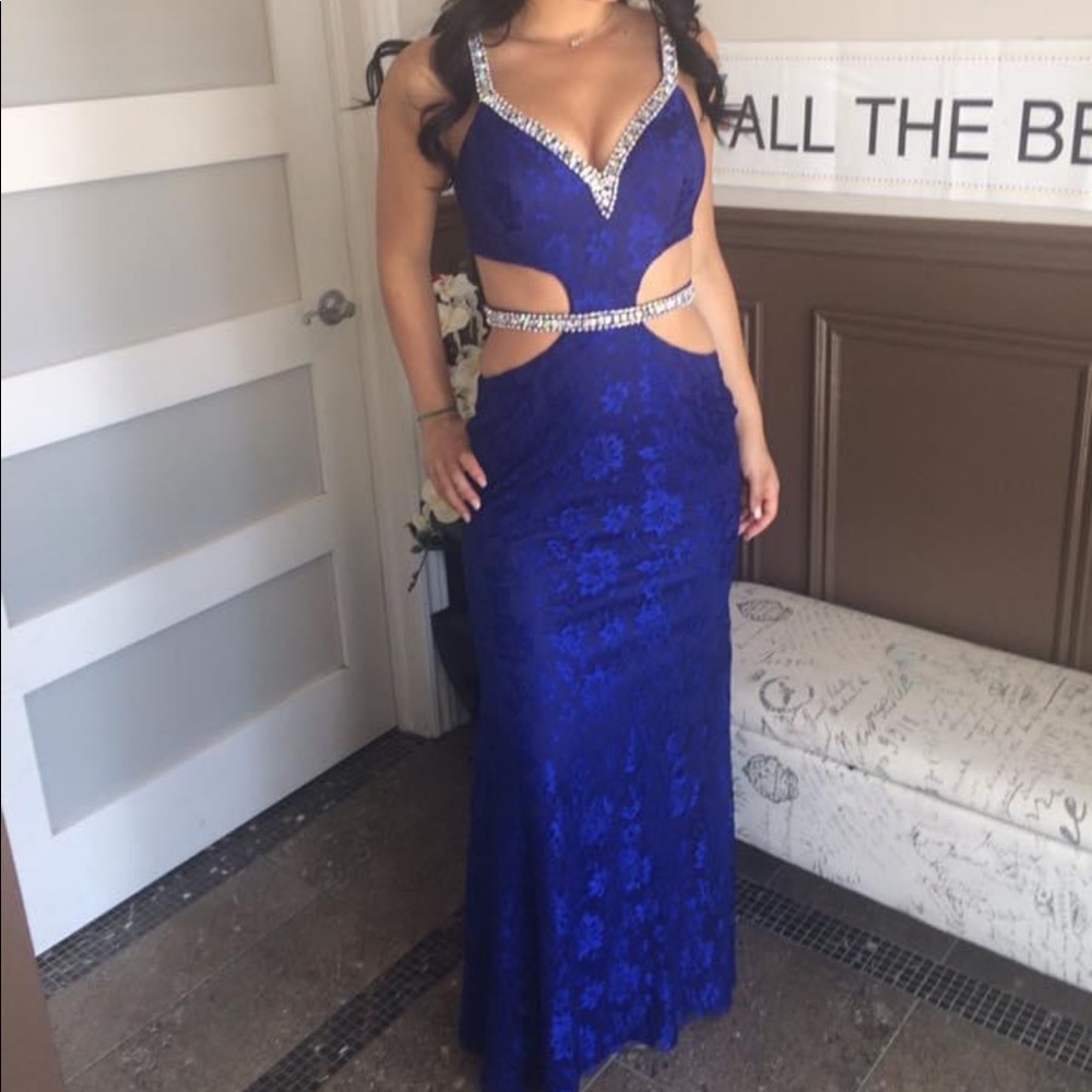 PROM DRESS BLUE